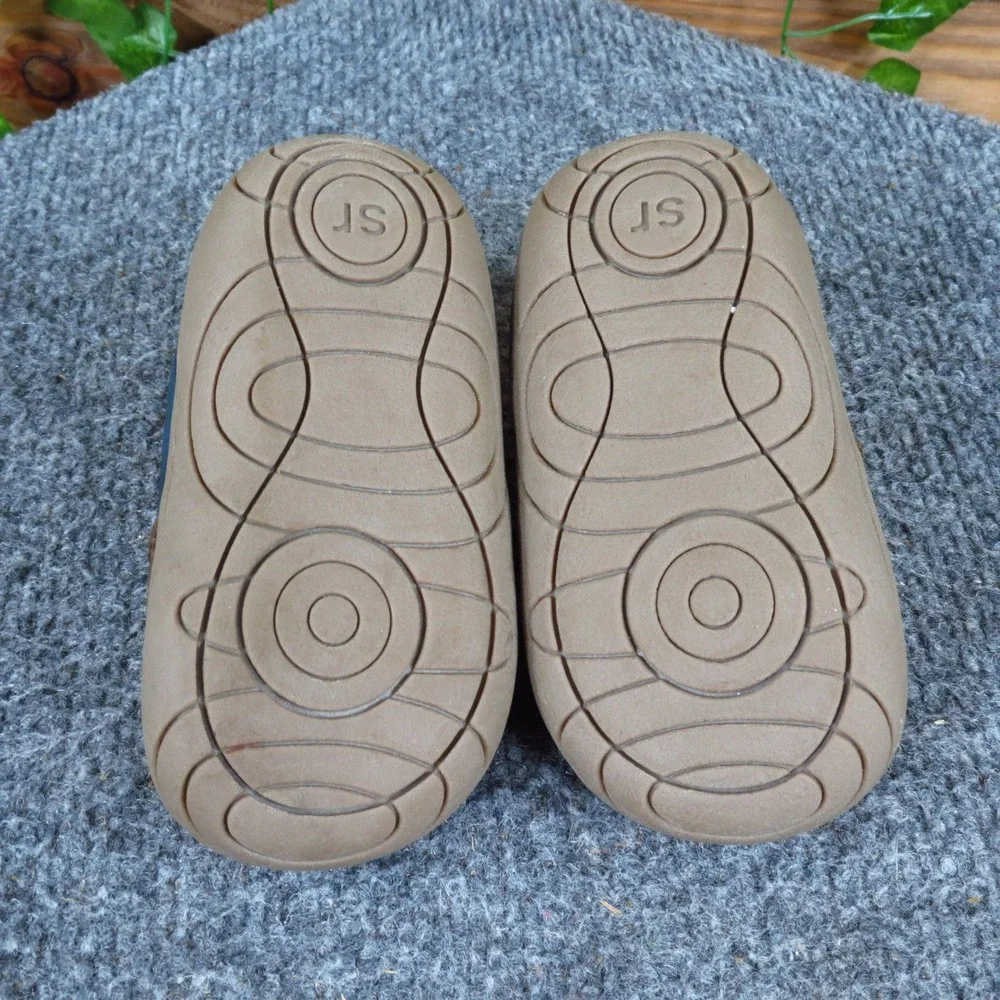 Surprize by Stride Rite Killian Baby Boys Sneakers Sz 4 Walking Shoes Brown Blue